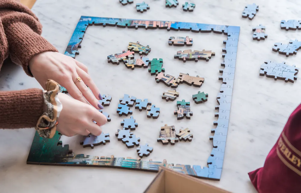 Puzzle pieces coming together