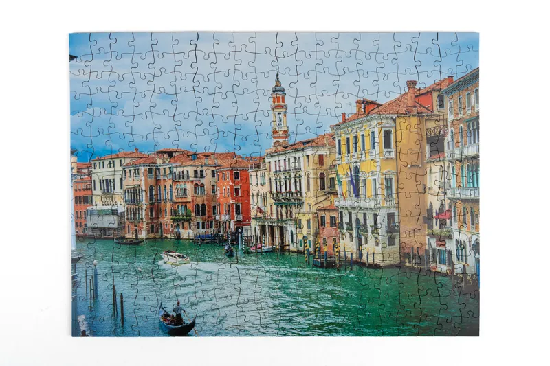 Venice Grand Canal wooden puzzle, assembled