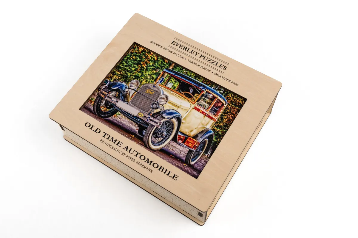 Old Time Automobile wooden puzzle, photo 1 of 7