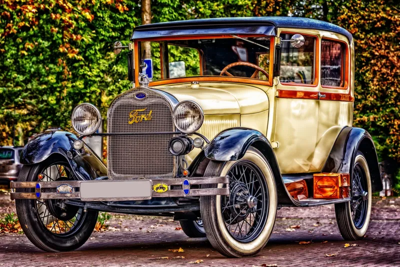 Old Time Automobile wooden puzzle
